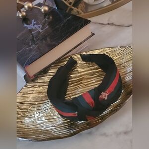 Red, Green and Black designer headband- new